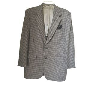 Hart Schaffner & Marx Gray Brown Sport Coat Jacket sz 42